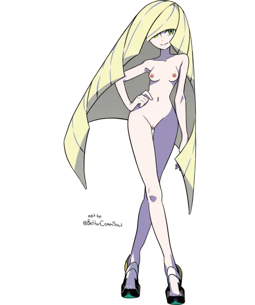 Lusamine official art edit (@BetterCommSoul)