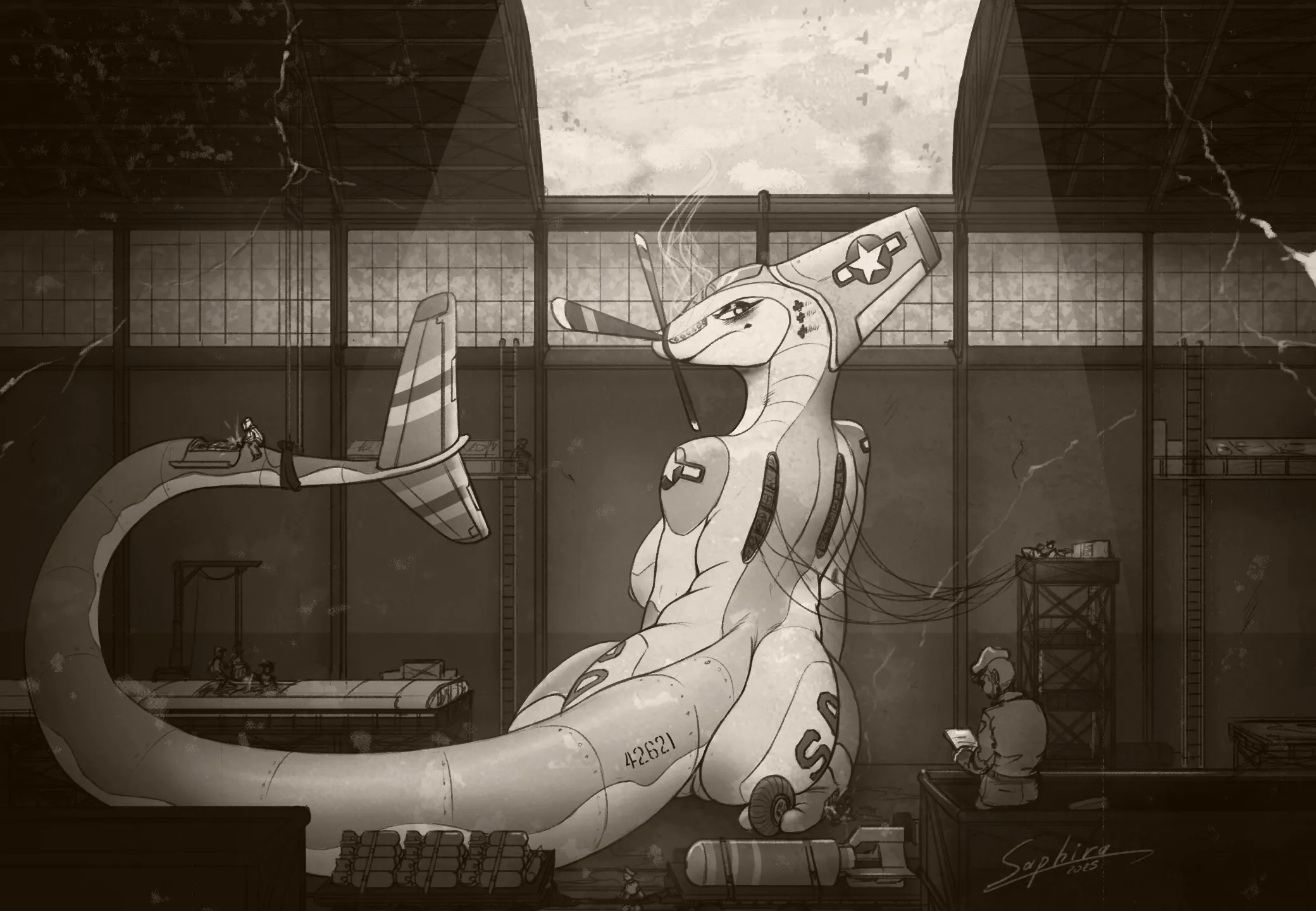 Maintenance before battle [F] (Saphirathefur)