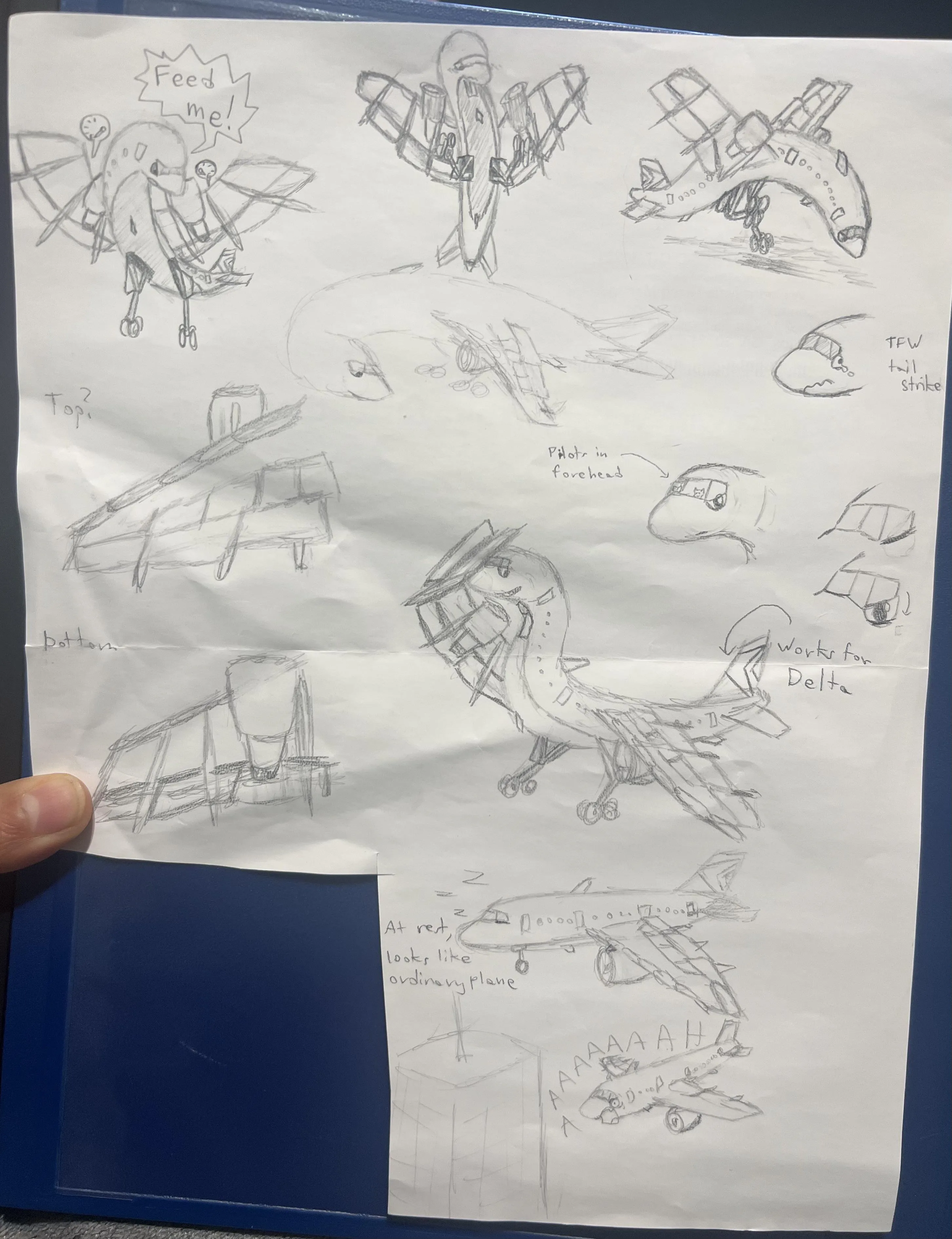 Sketches of [A]n aeromorph oc