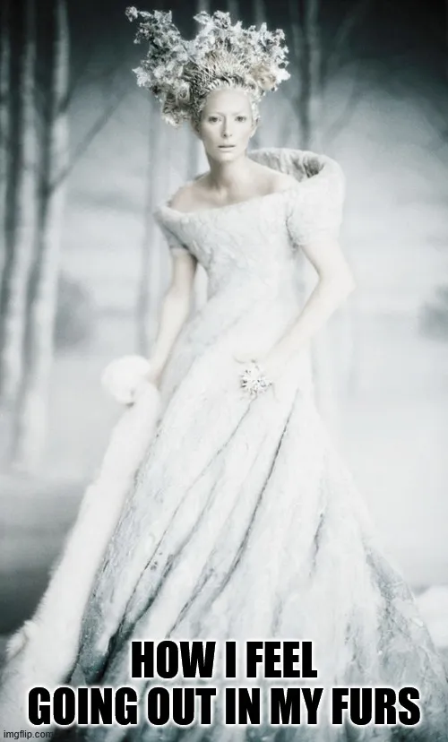 Winter is a lovely time for fur kinksters.