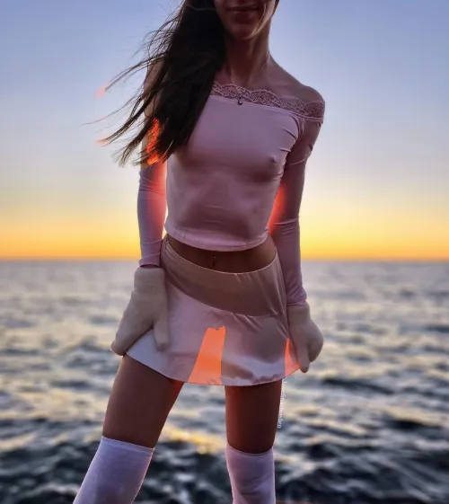 A cold but lovely sunset