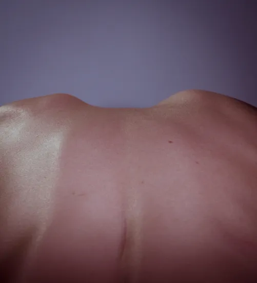 Between the distant hills