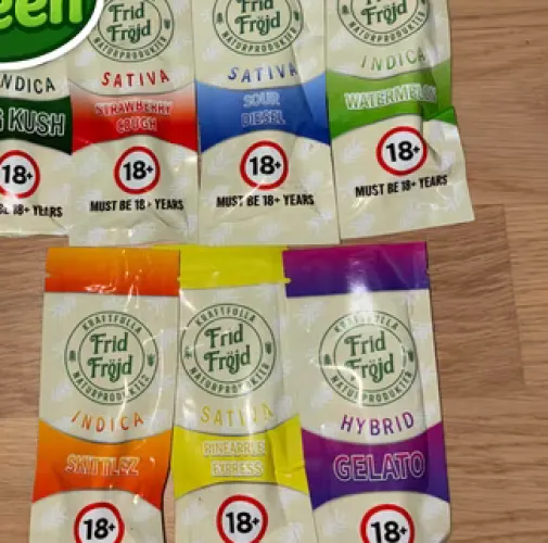 Har noen prøvd disse? er det destillate? Frid & Fröjd THC cartridge