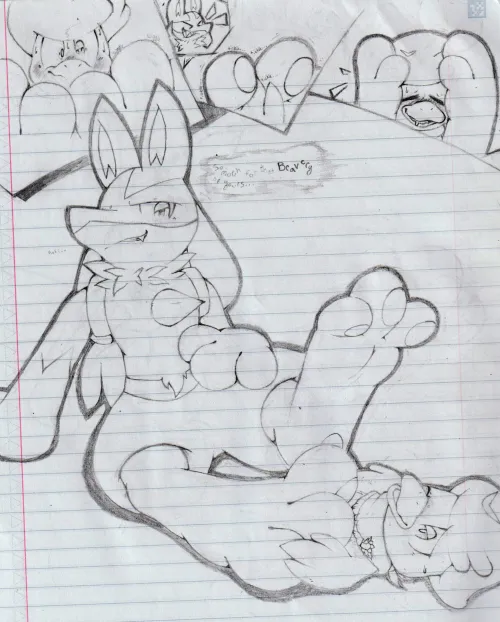 Lucario teasing~ (StarryChimera)