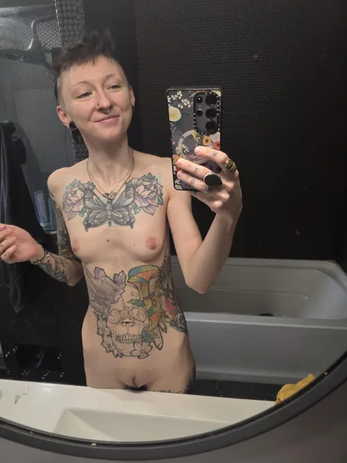 Me + no clothes = :)