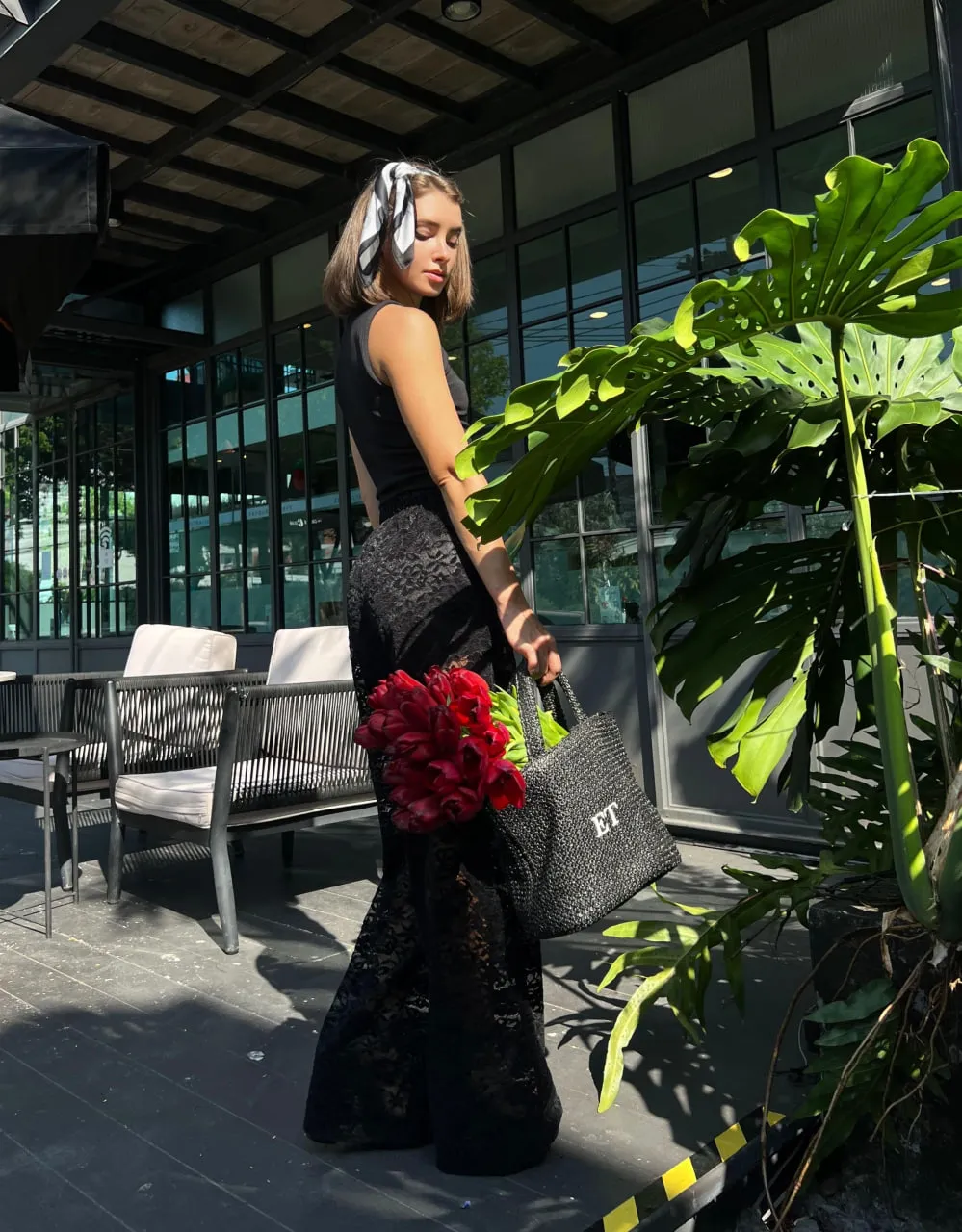 Wearing my favourite colour for you