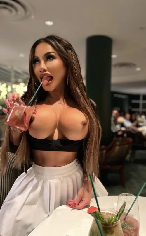 If you're going on a date with me, just know I'll be flashing my titties!