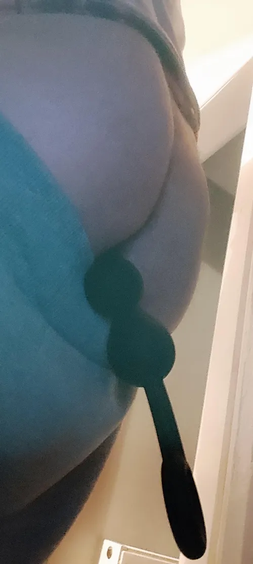 Anal beads in my ass