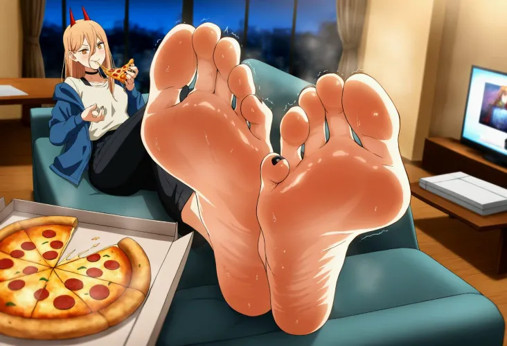 Do you want me to feed you your pizza with my feet?
