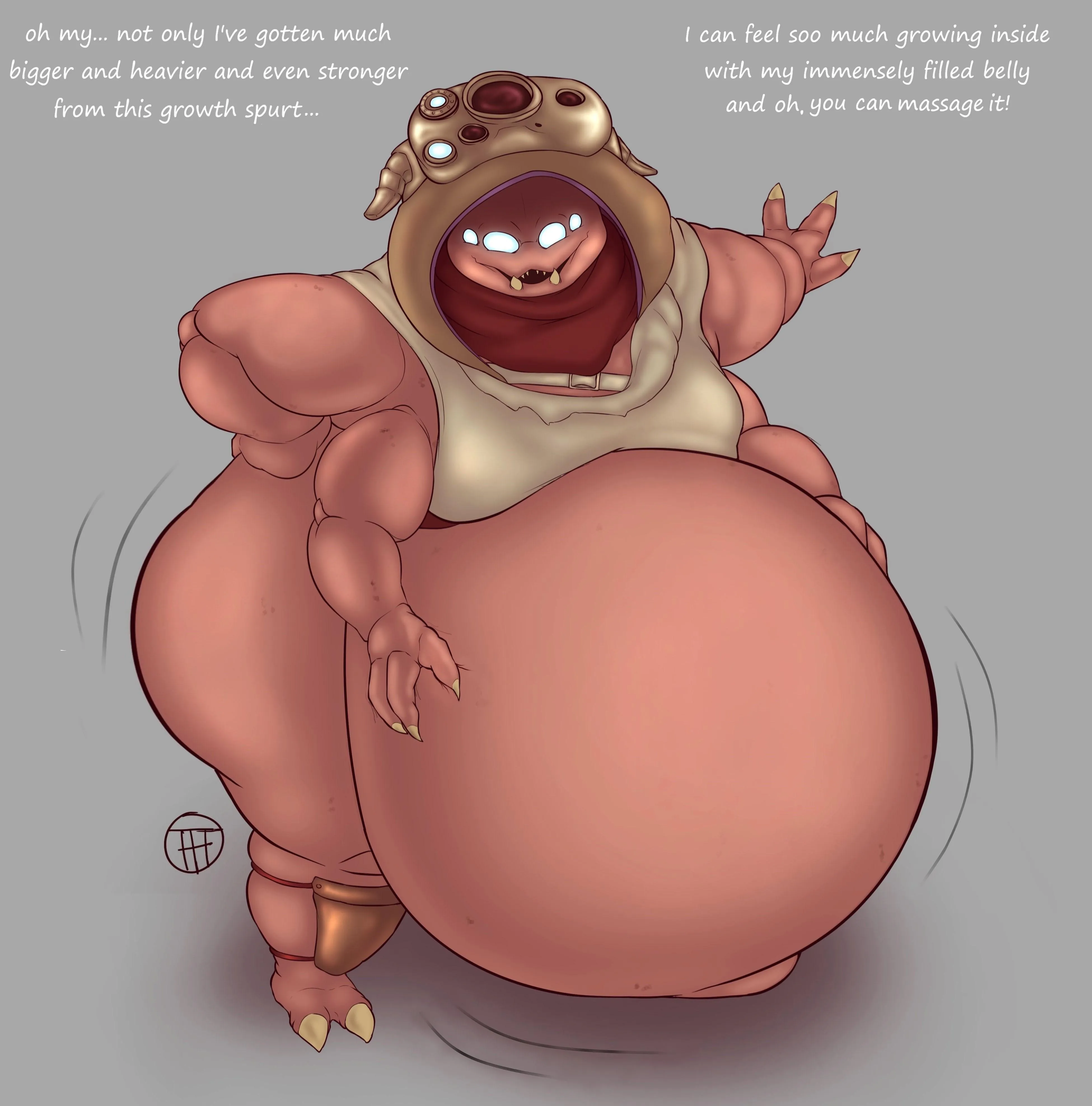 [f] large n hefty Eido enjoying her very heavy fill (by NarkuuSerkai)