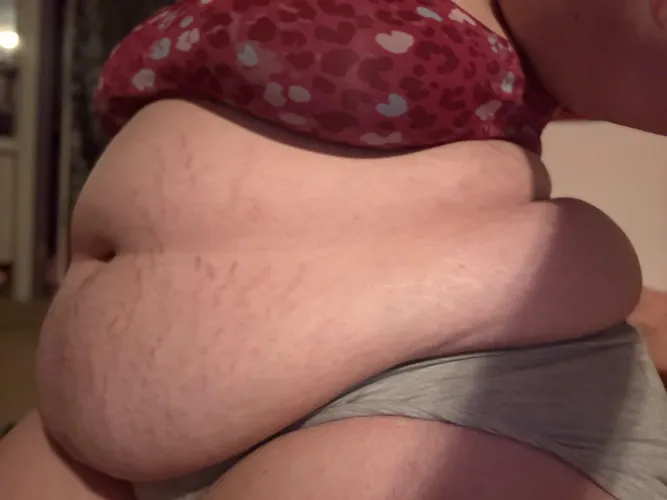 My belly sticks out so much now
