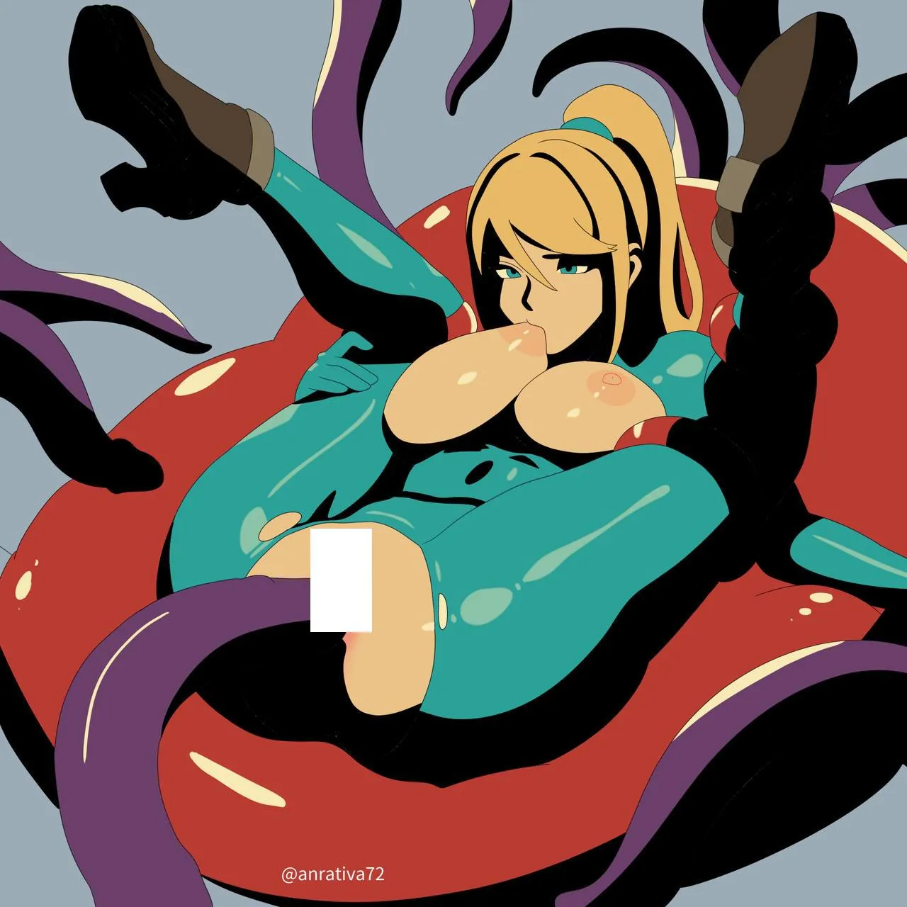 Samus and tentacles