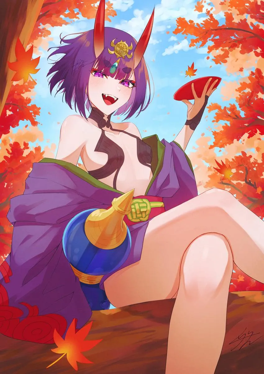 Shuten Douji on Tree Branch (Izanaware Game]