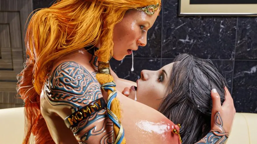 Sif and Freya cum swap (mehlabs)