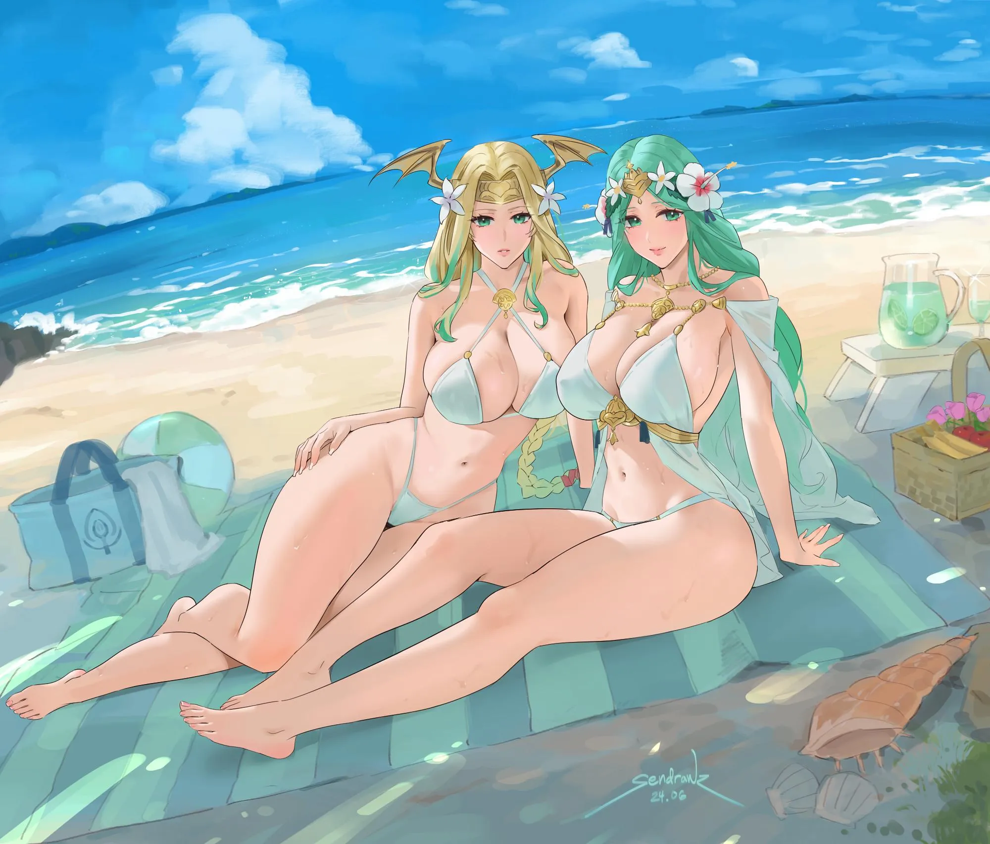 Summer Rhea and... Summer Seiros. Somehow. [Sendo]