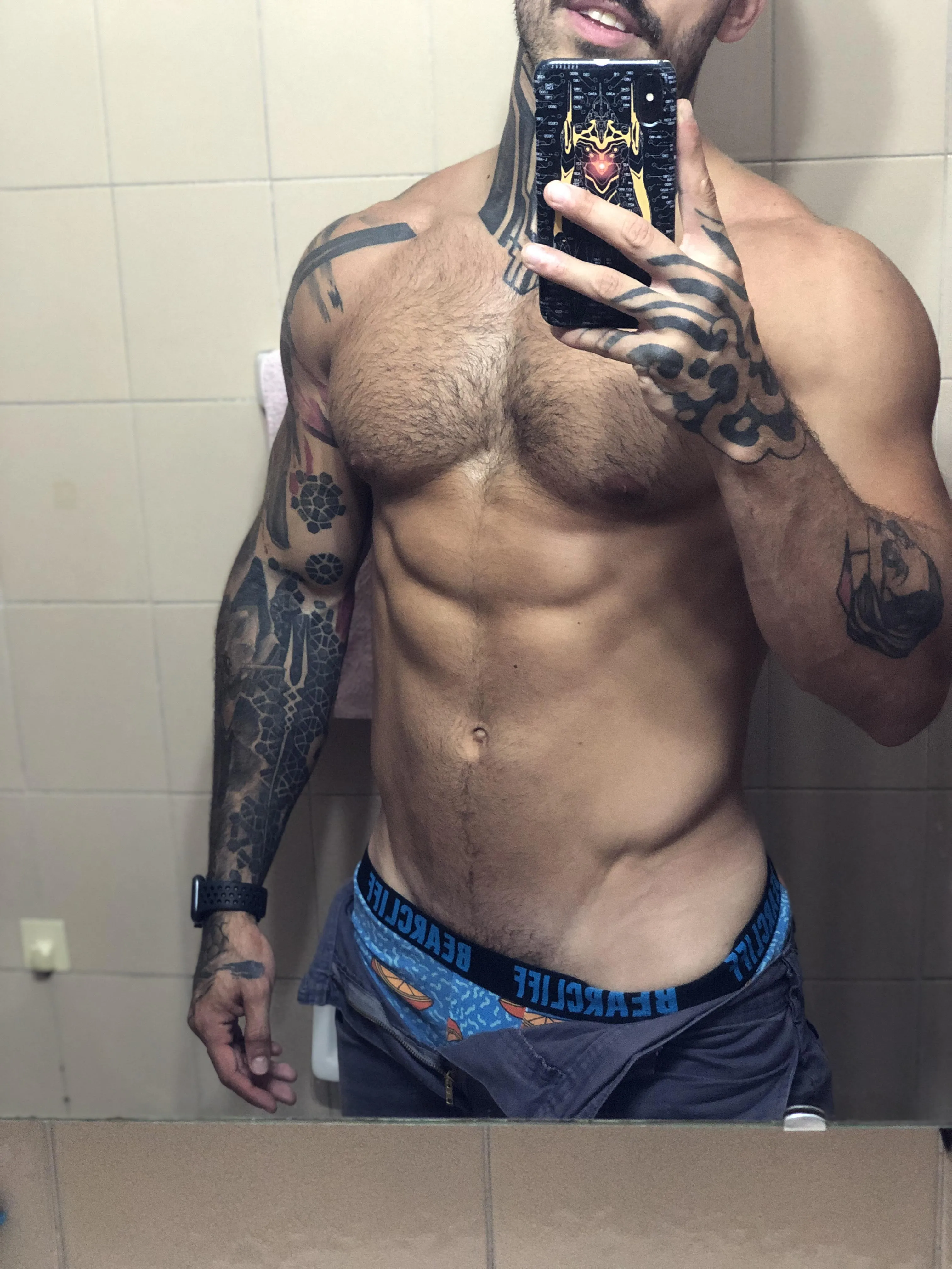 wanna feel my hairy chest?