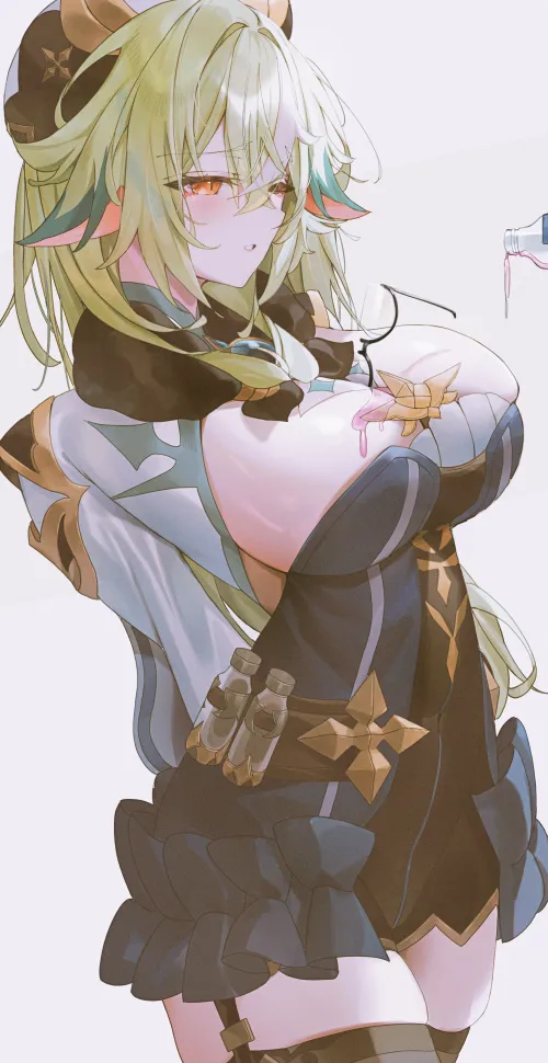 An experiment with a growth potion (Artist: Indol)