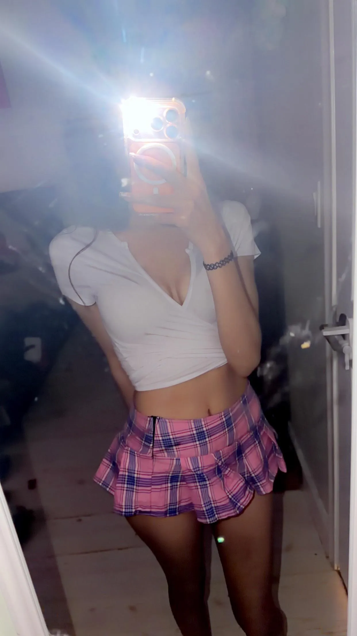 Just curious is my skirt short enough? Asking for the pervs🙈