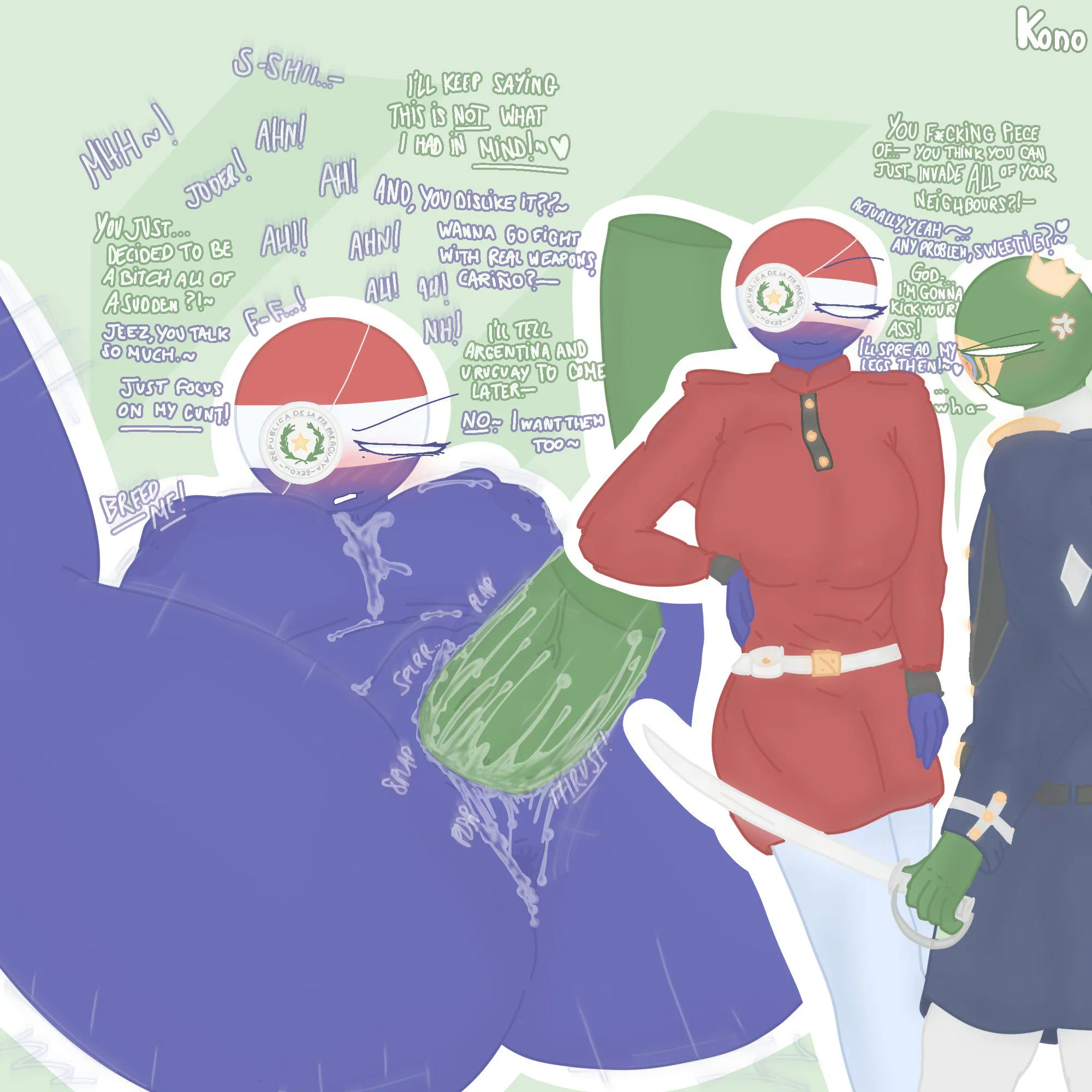 Never screw with your.... bigger.... muuuchhh... bigger neighbour. He could make use of his size upon you~♡