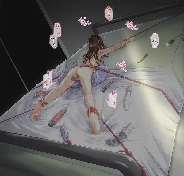 Tied to bed while cumming(yukio)