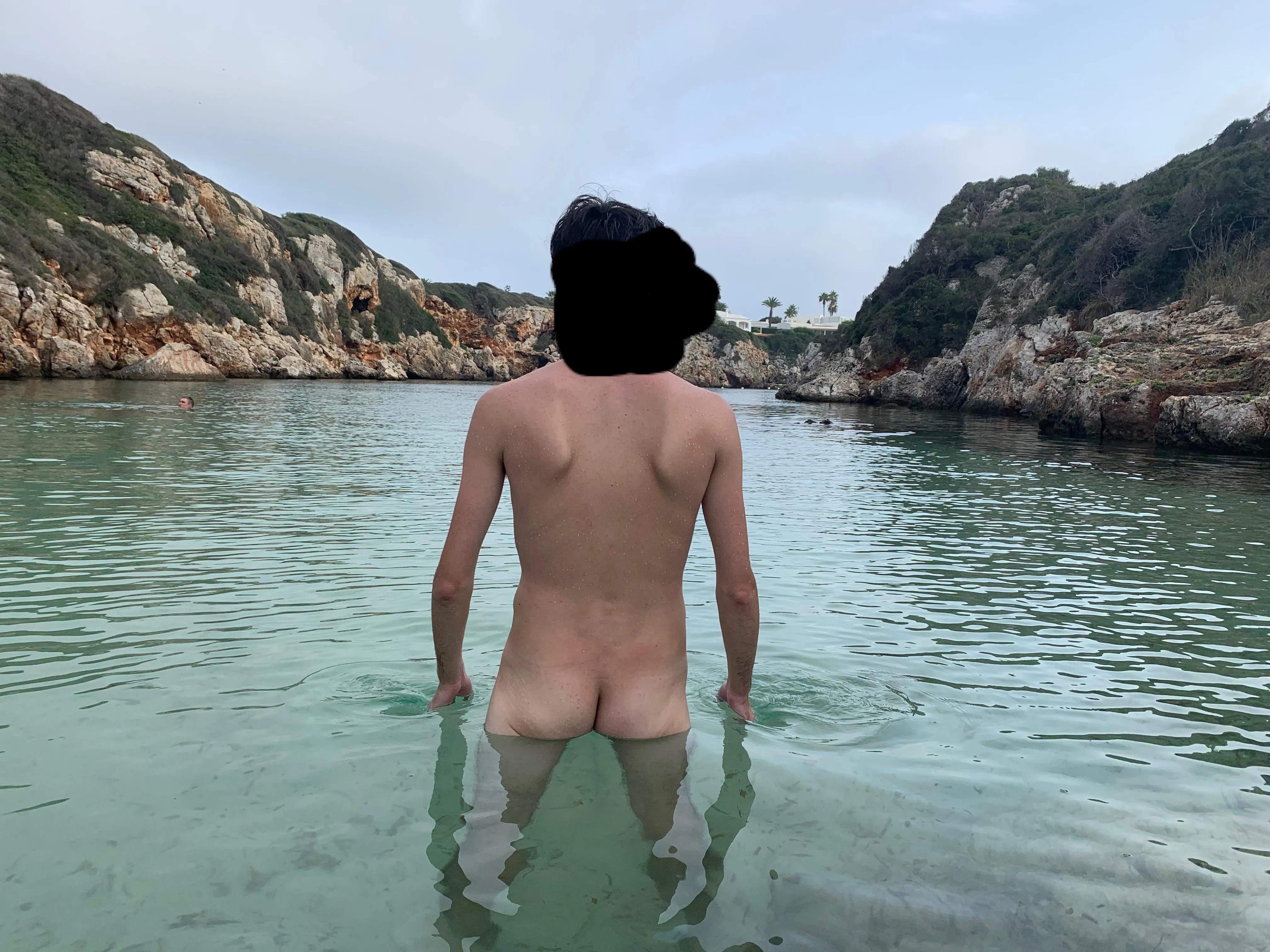 Enjoying the crystal waters