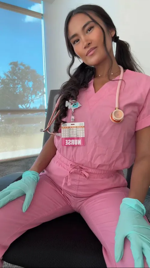 A asian nurse can show you a good time