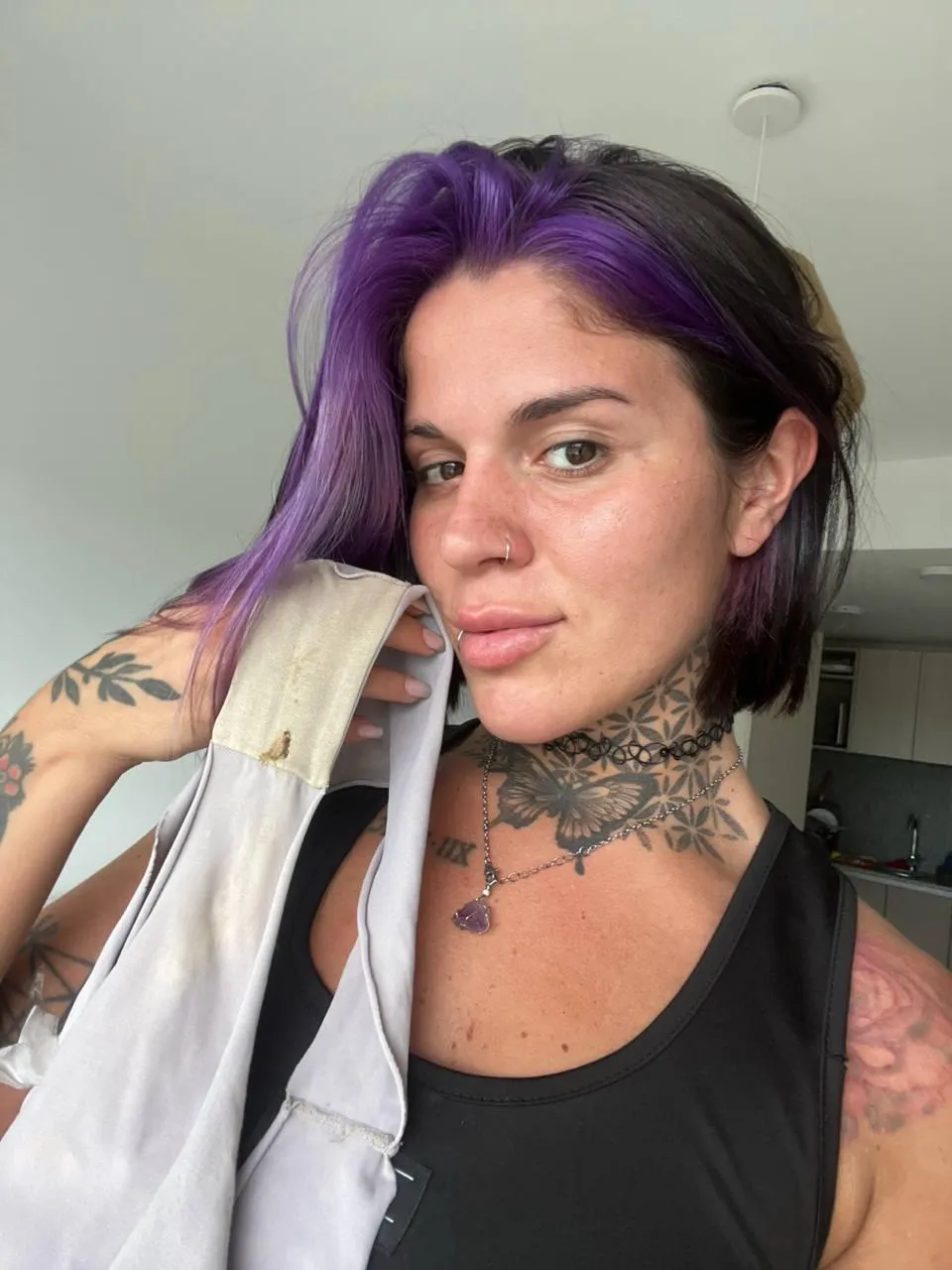 I didn't wash it and it shows