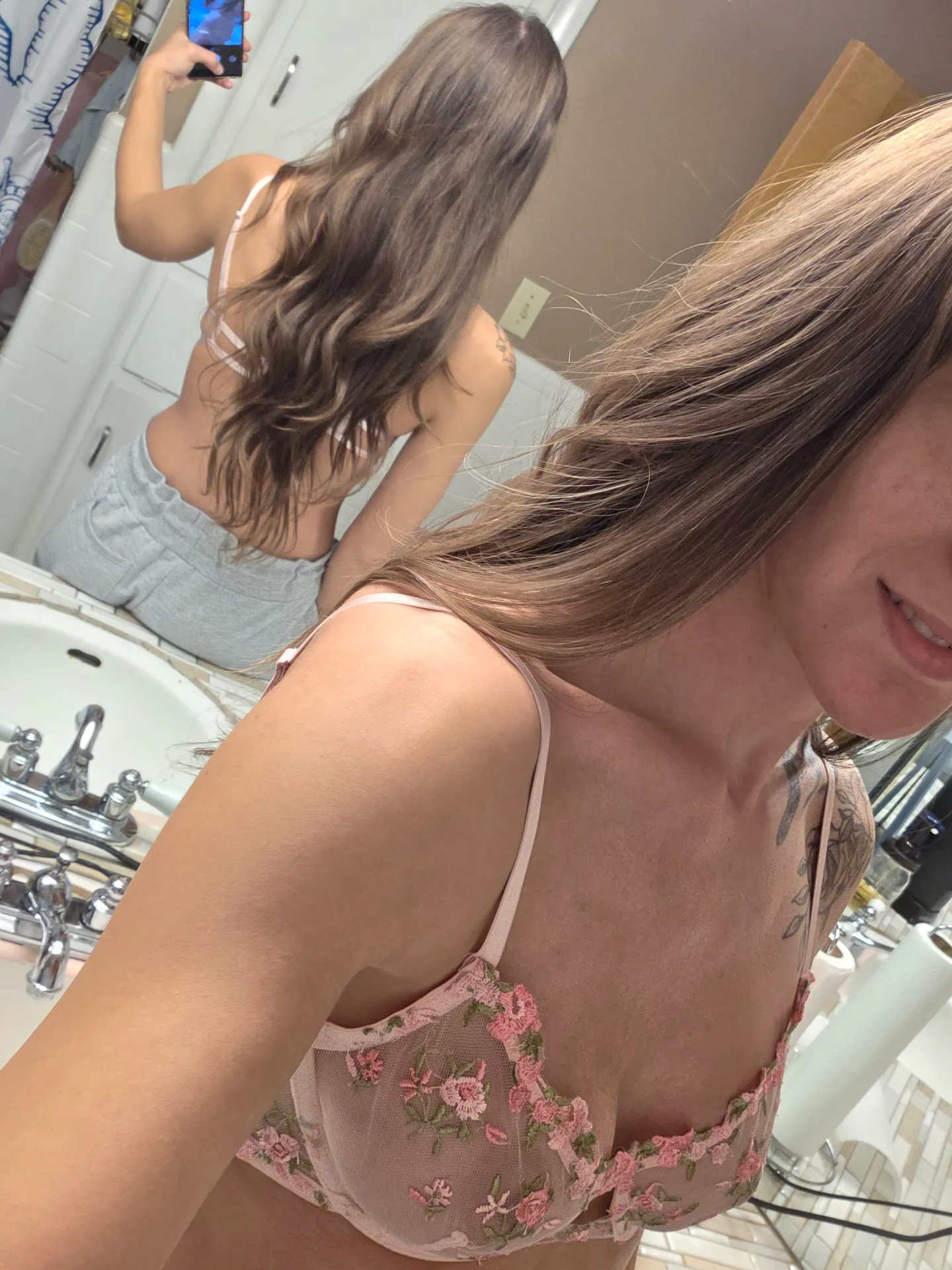 I like my hair when it's wavy like this