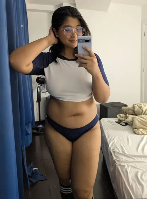 Will you fucked this chubby nerd on the first date?