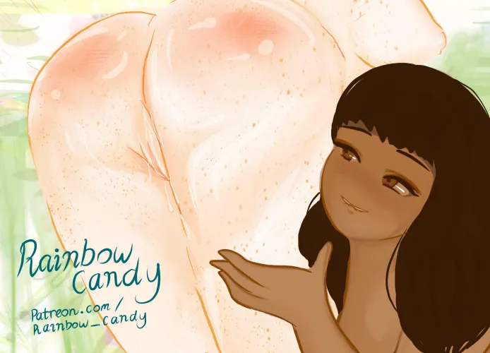 Inspecting her handy work (Scarlett Sky | me) [Rainbow Candy] [OC]