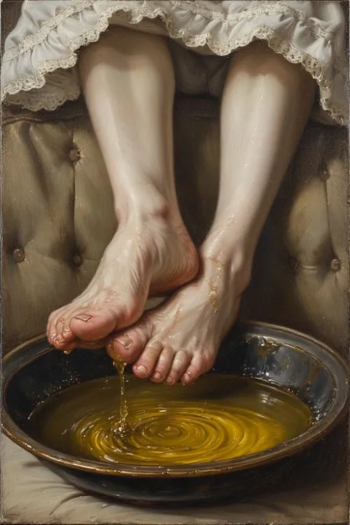 Olive Oil Foot Bath--the Old Master's Edition!