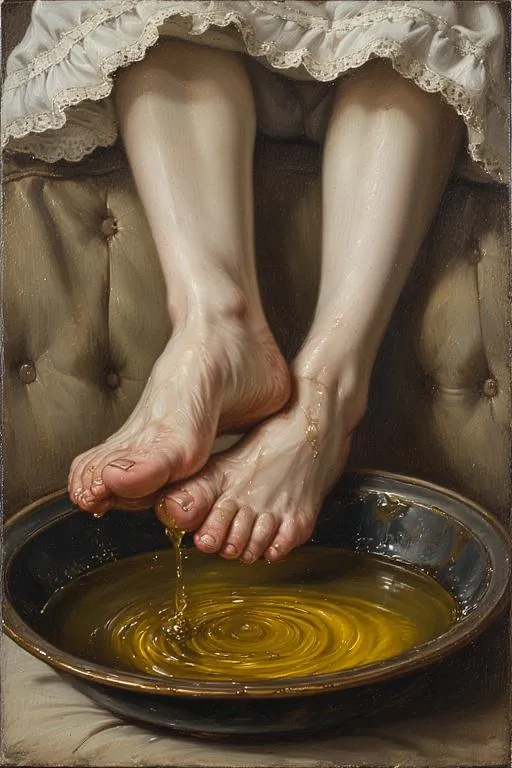 Olive Oil Foot Bath--the Old Master's Edition!