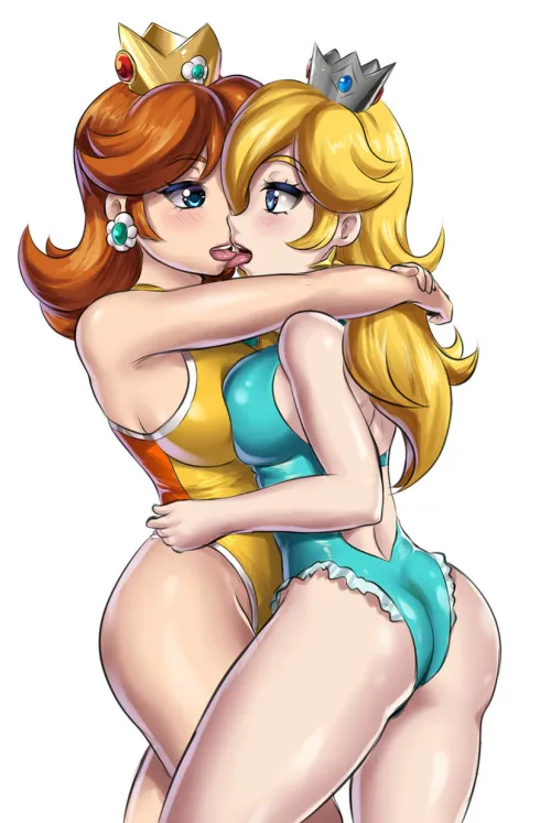 Rosalina and Daisy are the best couple, aren't they (leonart)