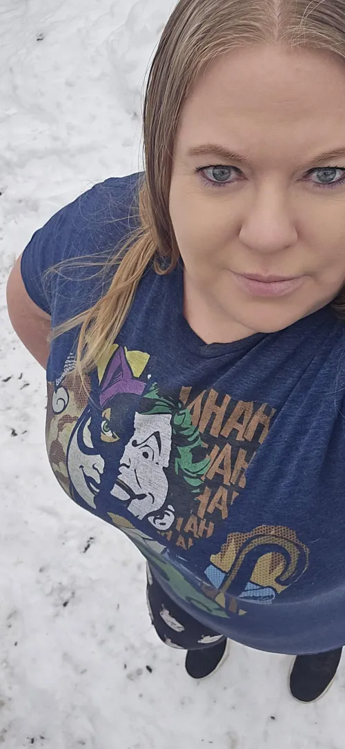 It was t-shirt weather here today.