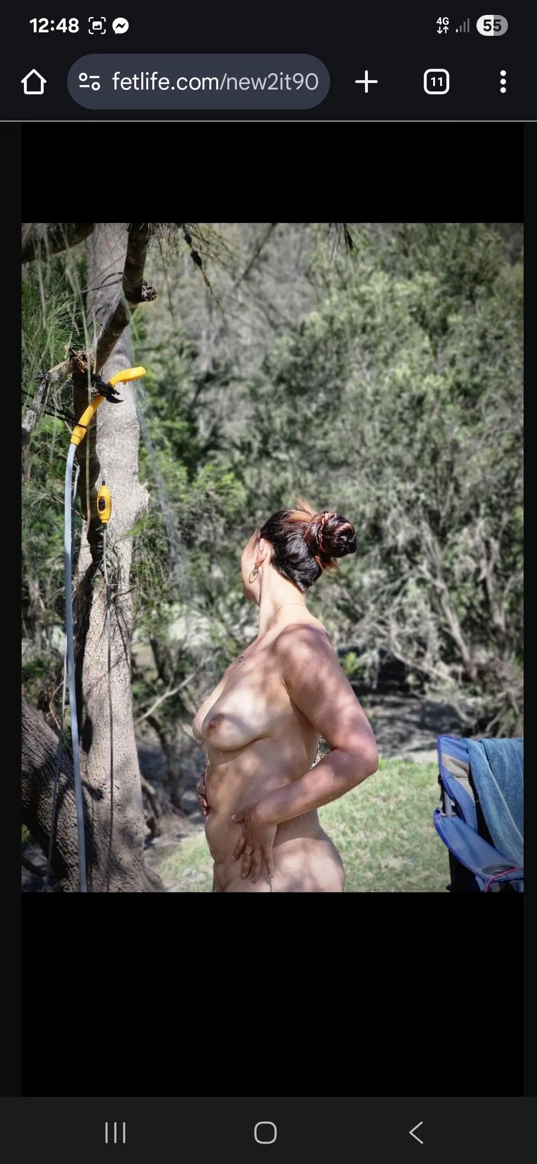 Nothing beats a camp shower