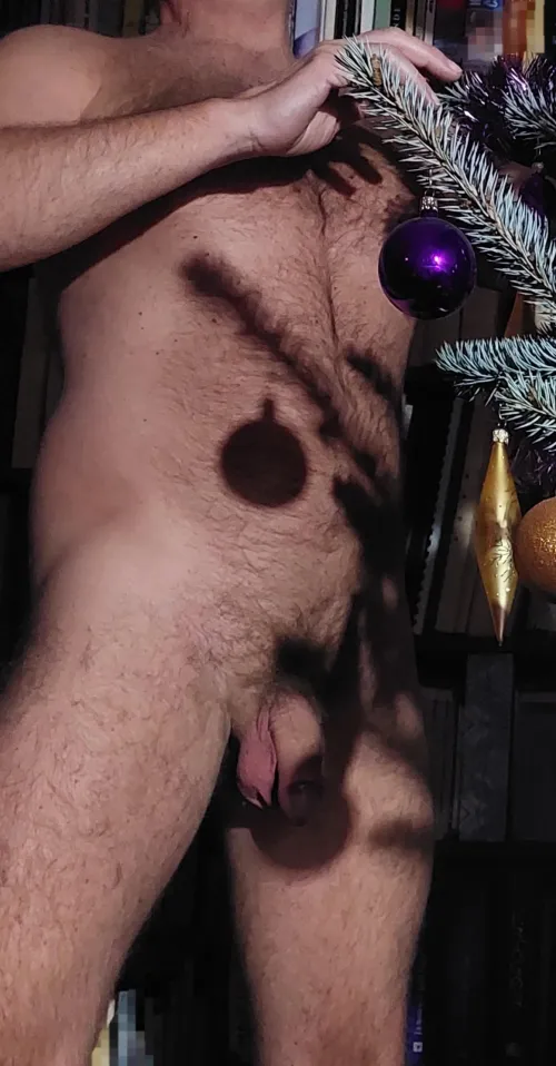 Decorating xmas tree