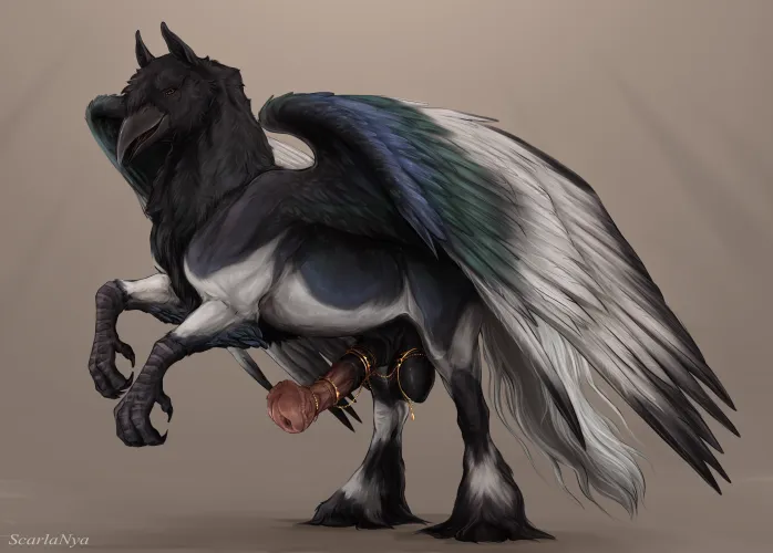 [M] A proud and majestic hippogriff, with some added jewelry of course (scarlanya)