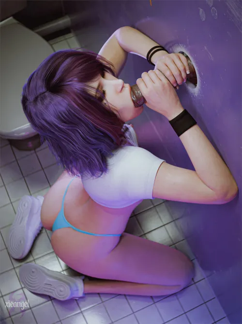 Pelo at a glory hole (XieAngel)