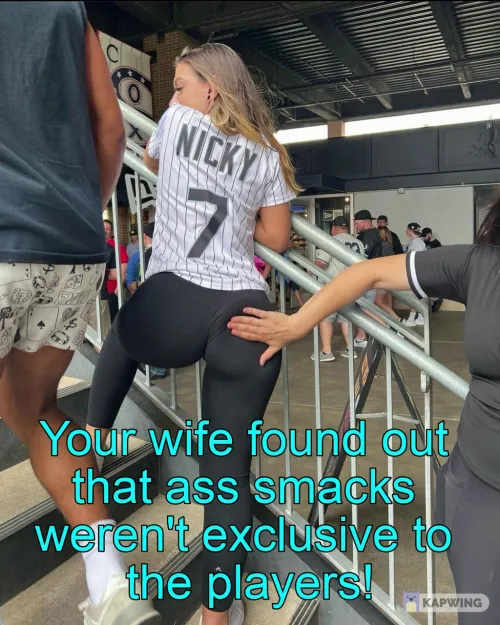 She was enjoying her first baseball game (re-upload)