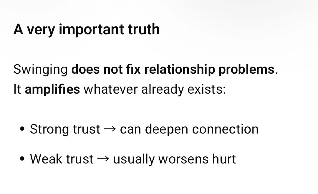 Simple Truth About Swinging