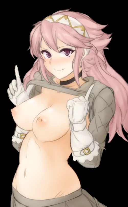 Soleil confidently reveals her boobs [Tridis]