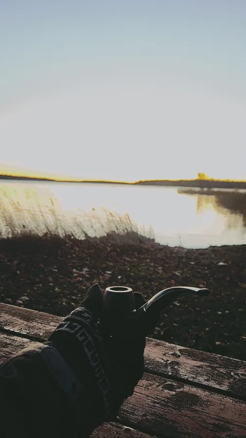 Waiting for the sunrise on the shortest day of the year