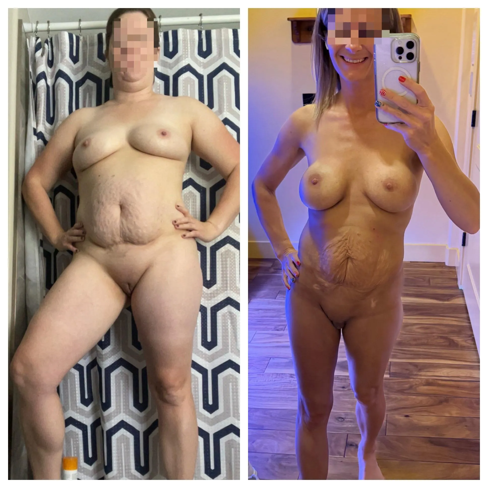 Would you believe me if I told you the left I was 29 and the right I’m 40?