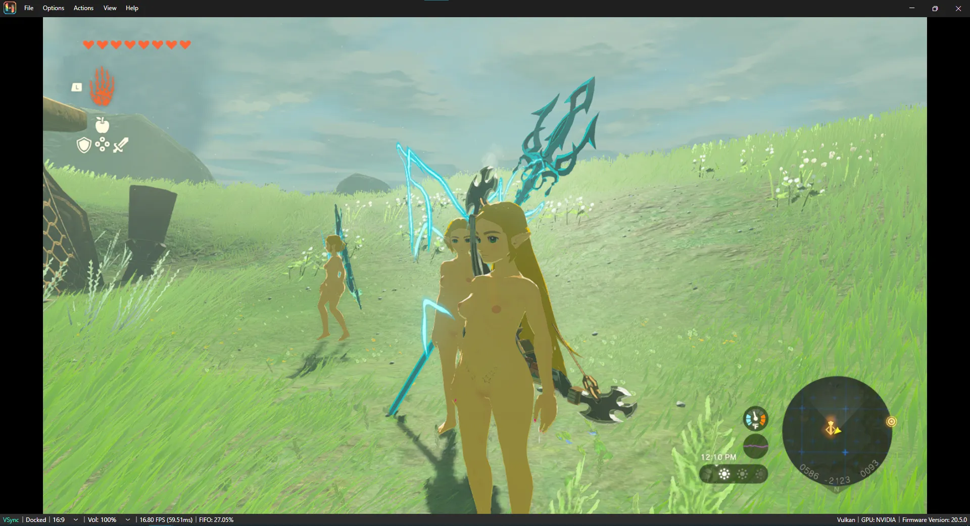 Nude Zelda's running amok in TOTK (TaliZorah214)