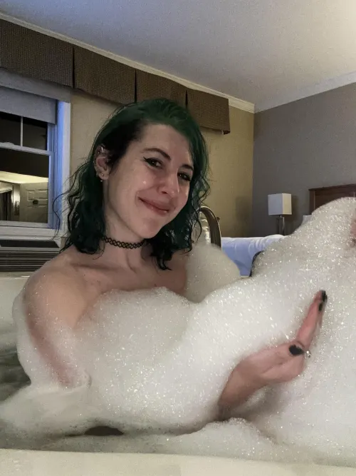 Playing in the bubbles