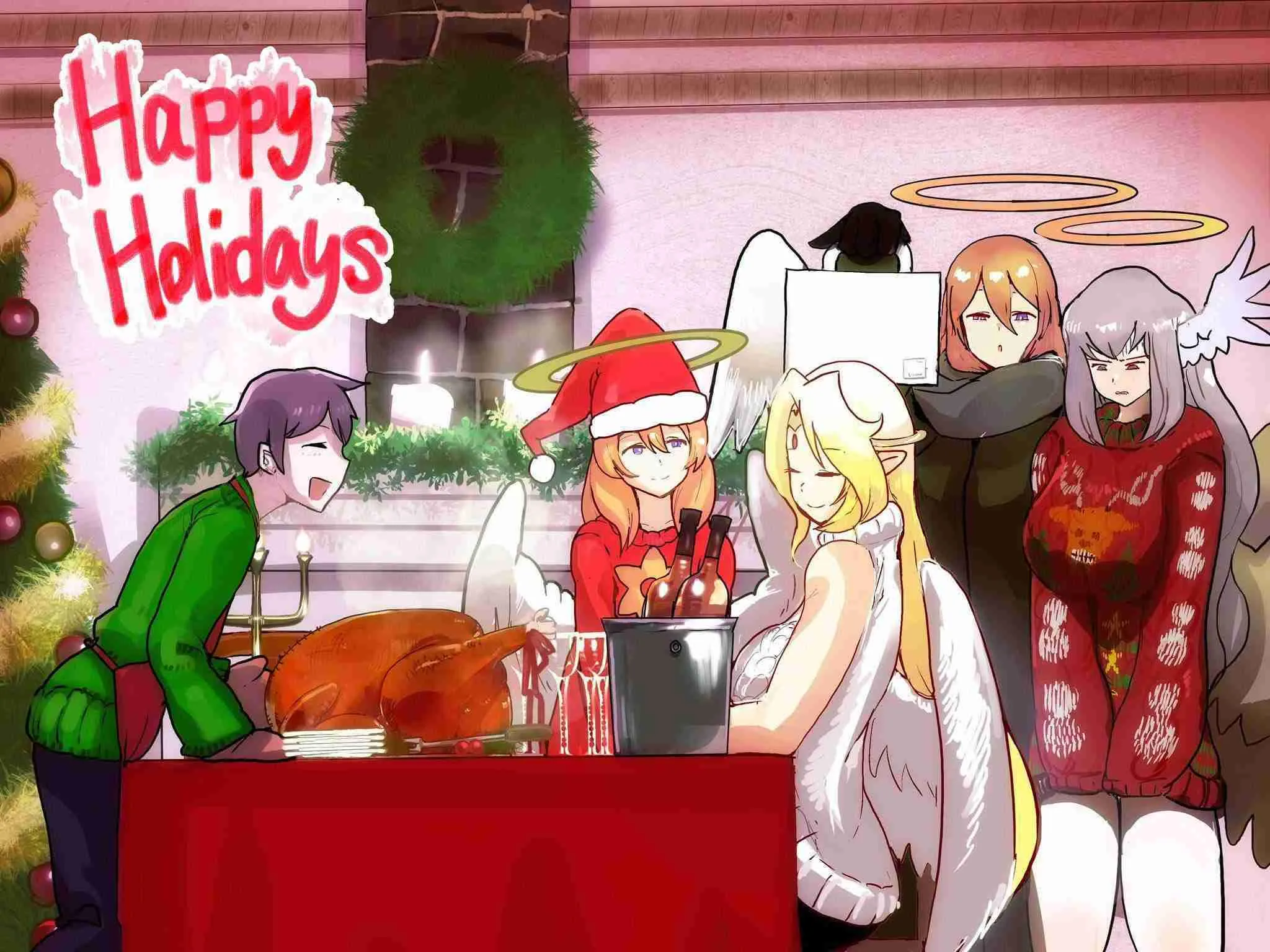 Luka And Family Setting Up For Iliasmas