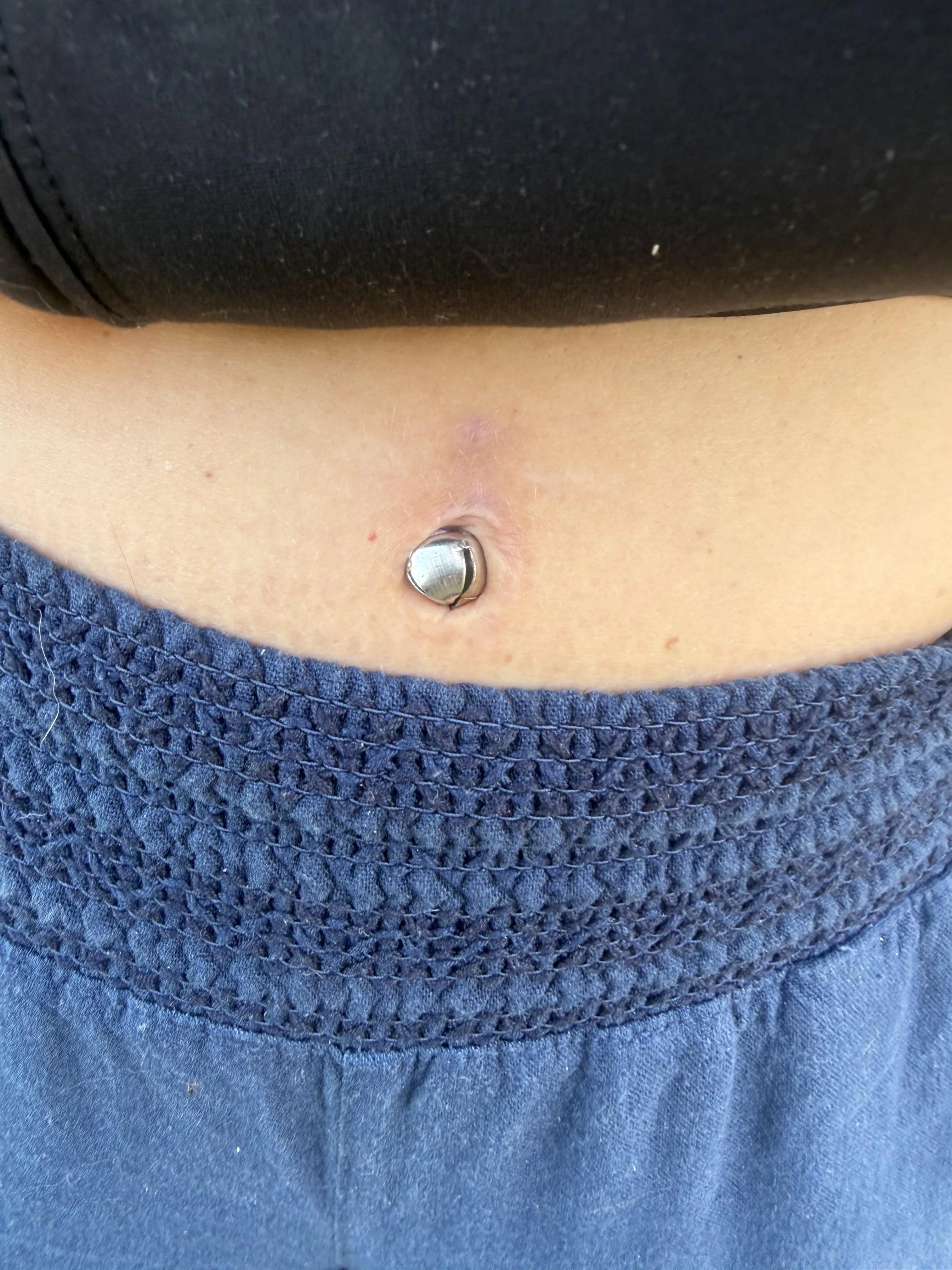 How did one of Santa’s bells end up in my bellybutton?