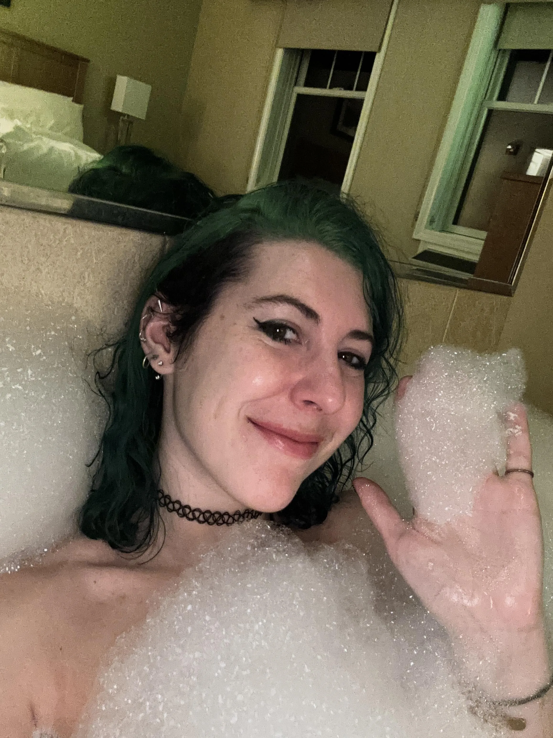 Just playing with the bubbles