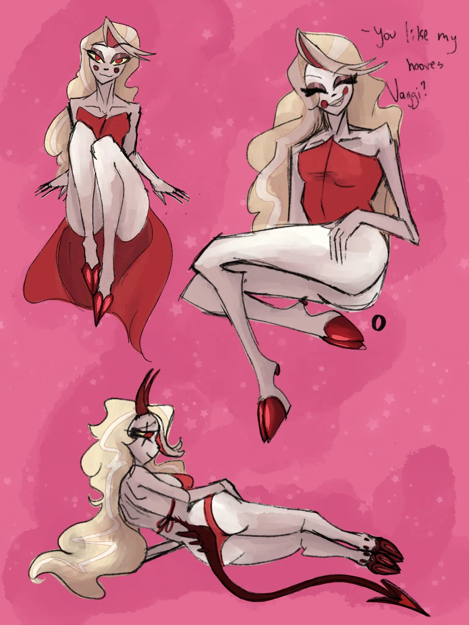 (my art) i love charlie's hooves so much