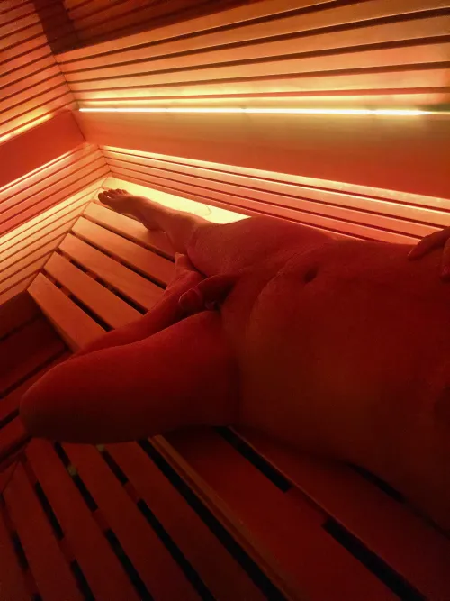 Rate my sauna view. Be honest: would you peek?